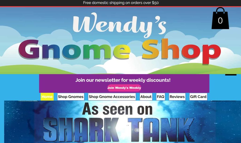 Wendy's GNome Shop Net Worth